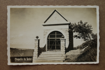 Ansichtskarte Foto AK Chapelle du Sudel Elsass 1920-1940 Kapelle Schlachtfeld Ortsansicht Frankreich France 68 Haut Rhin
